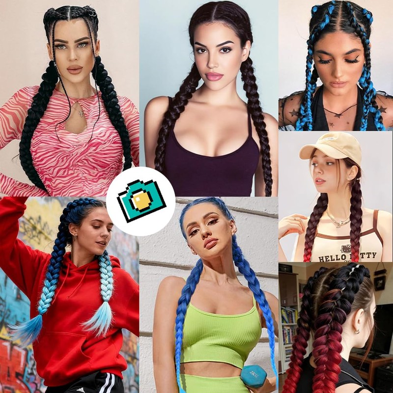 26 Inch Ponytail Extension 2 Pack, Wrap Around Braid Ponytail