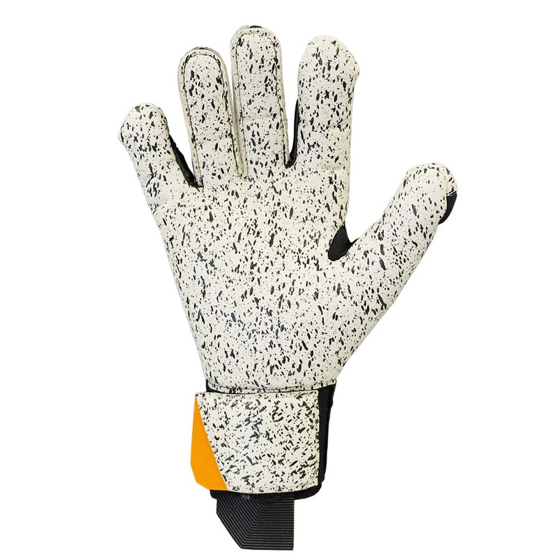 uhlsport Speed Contact Supergrip + Adult Unisex Goalkeeper Gloves, Black/White/Neon