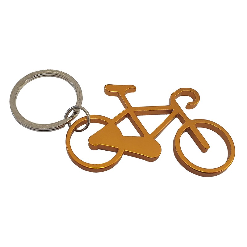 Komonee Bike Gold Metal Key Chain Bicycle Keyring Trail Keychain