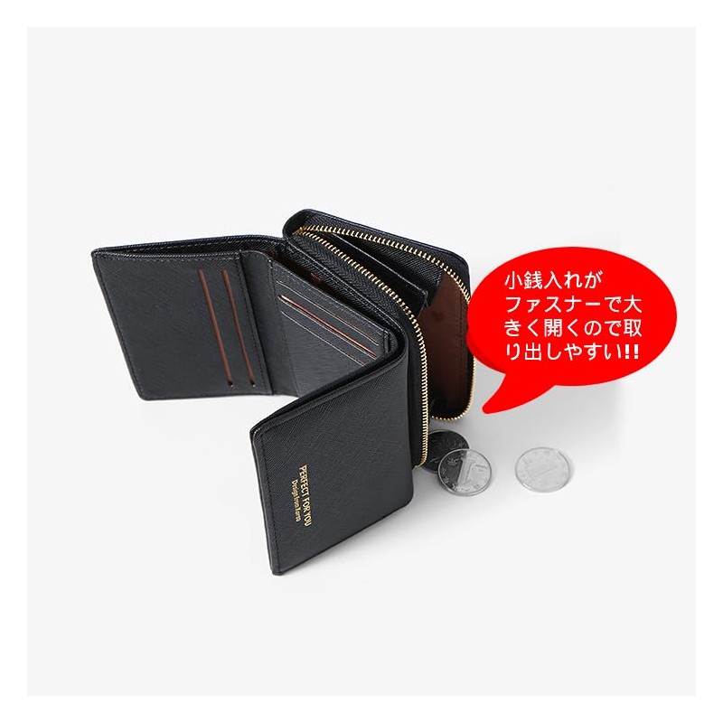 Bamboo Dive! Women's Trifold Wallet, Compact Wallet, Mini Wallet, Button