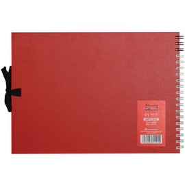 Maruman S311-01 Sketchbook F1 Art Spiral Drawing Paper, Thick, Red, 24 Sheets