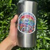 3 Pcs Drink Some Damn Water Holographic Sticker, Skull Skeleton