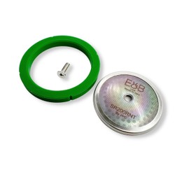 Custom Tune Up Kit 3in1 for Rancilio Silvia. IMS Nanotech Reinforced Screen SRT200NT, Cafelat Gasket - Green, Flat Screw