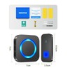 SURFOU Wireless Doorbell, Outdoor Wireless Waterproof Doorbell, 400 m Wireless
