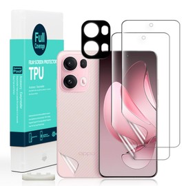 Ibywind 2 Pcs Screen Protector For Oppo Reno13 Pro 5G,Flexible TPU Film,With 1Pc Camera Lens Protector,1Pc Back Film[Bubble Free][Easy Installation][HD Clear][Self-Healing]
