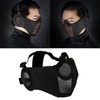 AOUTACC Airsoft Protective Gear Set, Half Face Mesh Masks with