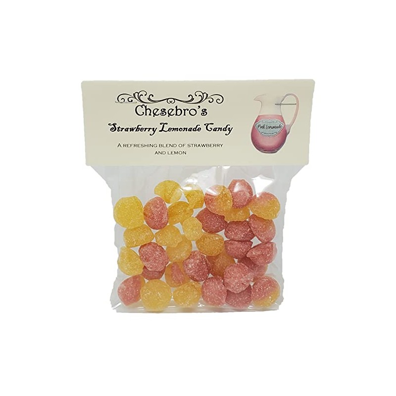 Strawberry Lemonade Kettle-Cooked Hard Candy Drops, 3 Pack of 4.5