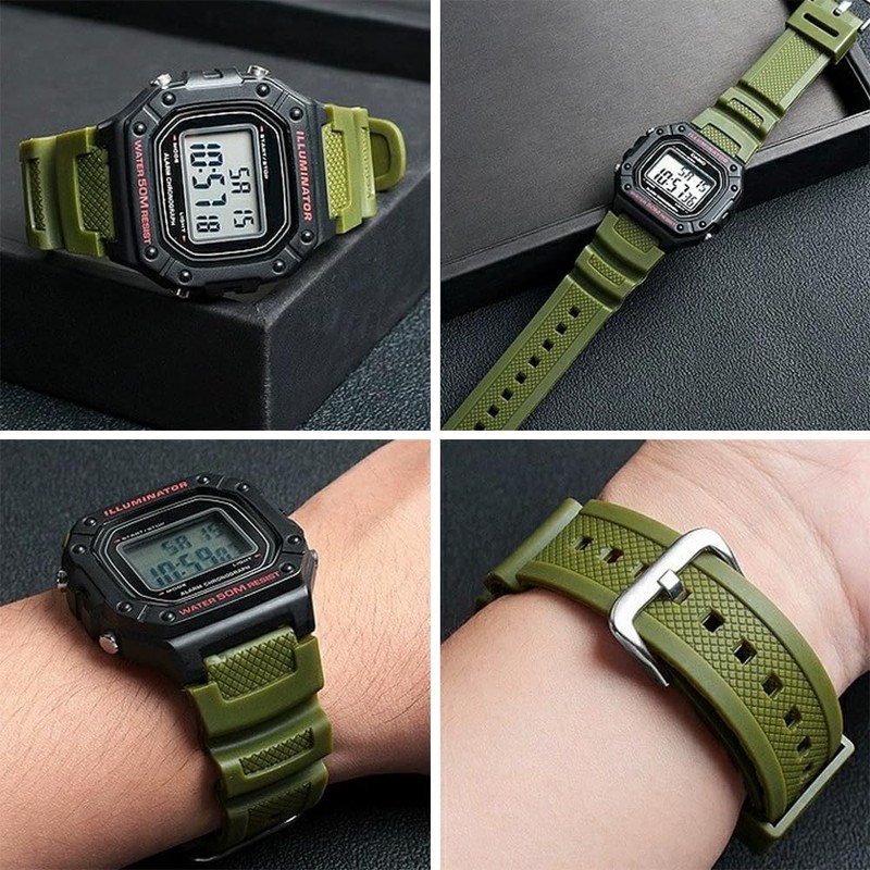 Watch Strap, Genuine Band Replacement, Waterproof Strap, Compatible with Casio
