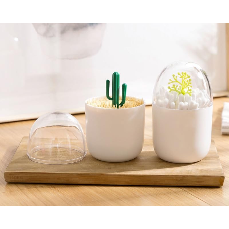 AKOAK 1 Pack Empty Four Season Plant Toothpick Box/Animal Cotton