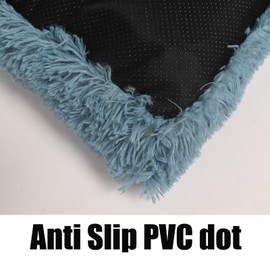 V'shiqognzpg 30 x 19 Dog Crate Bed Washable Removable Cover Anti-Slip Bottom Soft Fluffy Dog Crate Pad Mat Cozy Warm Pet Sleeping Kennel Pad 30" x 21"