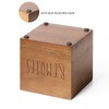 LBEMEY Acacia Wood Remote Control Holder, TV Remote Holder, Remote