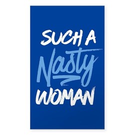 CafePress Clinton Nasty Woman Rectangle Bumper Sticker Car Decal