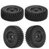 4pcs Professional Plastic Rubber Tire RC Accessory Upgrade Parts Fit