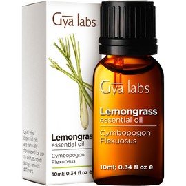 Gya Labs Lemongrass Essential Oil for Diffuser - 100% Natural Lemongrass Oil for Hair - Lemon Grass Essentials Oil for Skin (0.34 fl oz)