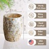 Escenzy Natural Shell Bathroom Trash Can Mosaic Glass 5L |
