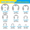 ZHUBANG 800Pcs C-clip External Retaining Rings Snap Rings Assortment Kit