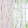 HongYa Pack of 1 Voile Curtains Transparent Curtain with Light