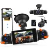 CAMECHO 4 Lens 1080P Mini Dash Cam, 4 Channel Motion