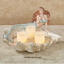 Touch of Class Mermaid Decorative Bowl Powder Blue