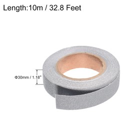 PATIKIL 1.2 Inch x 32.8 Feet Anti Slip Grip Tape, Non-Slip Traction Tape Waterproof Frosted for Stairs Outdoor Indoor, Grey