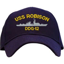 Spiffy Custom Gifts USS Robison DDG-12 Baseball Cap Embroidered Navy