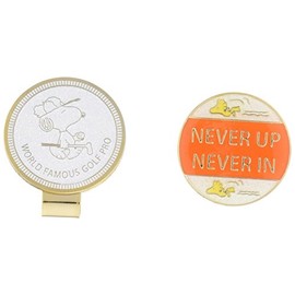 Uplark X797 Golf Ball Marker, Snoopy Never Up Orange