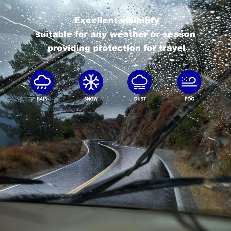 Engraze 24 18 Inch Windshield Wiper Blades for U/J Hook,