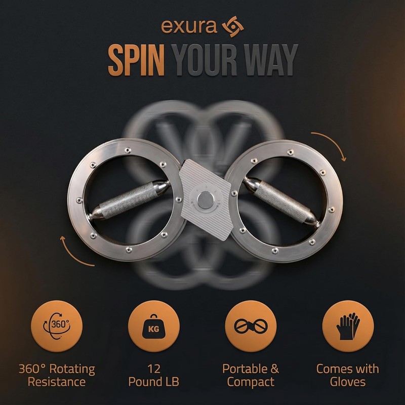 Exura Forearm Exerciser Burn Machine – Boxing Arm Rotation Trainer