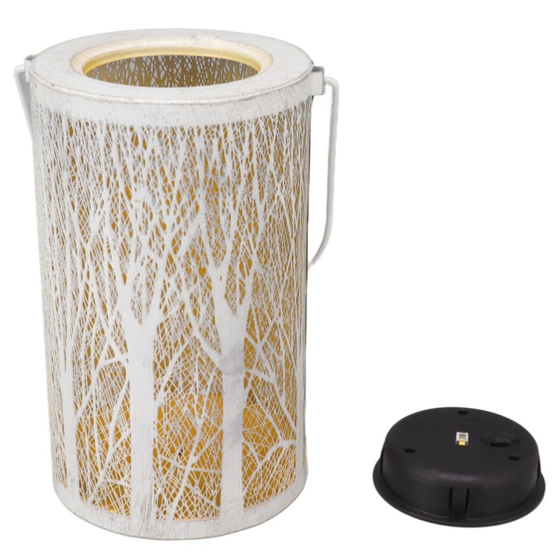 Garden Hanging Light Outdoor Solar Powered Lantern 5730LED White Forest