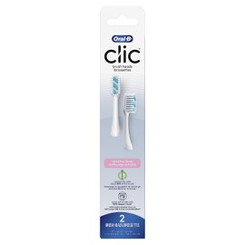 Oral-B Clic Toothbrush Sensitive Clean Replacement Brush Heads, White, 2 Count (Pack of 3)
