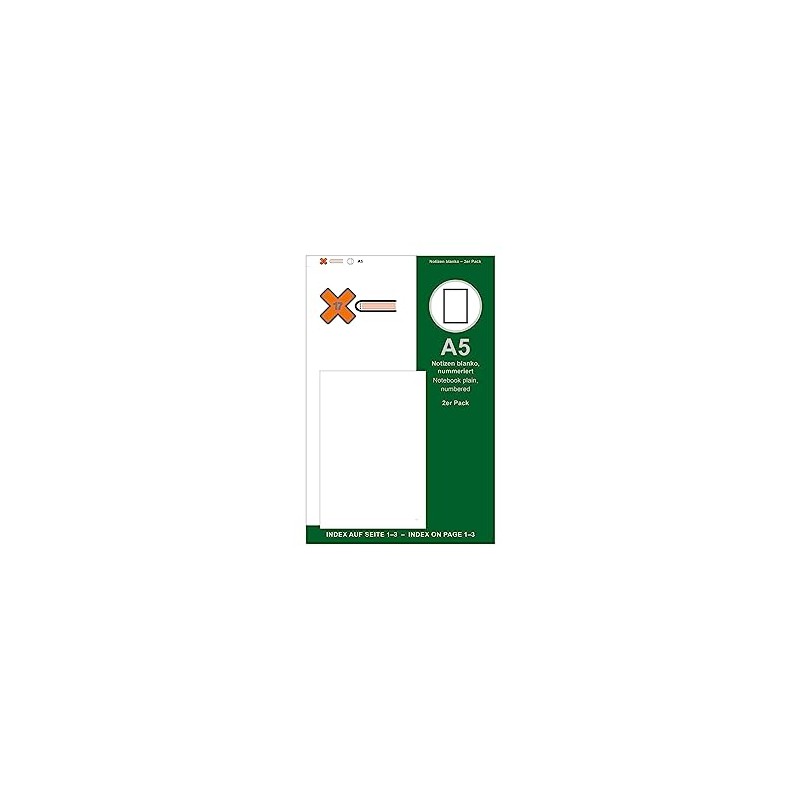 X17 A5 Notes/Notebook, Blank Pack of 2, for the Revolutionary