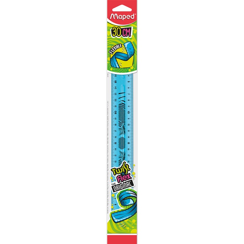 MAPED Twist'n flex ruler 30 cm. assorted colours (blue, green,