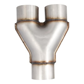 PTEROSAUR Exhaust Y Pipe,Y Pipe Exhaust 3 inch, Stainless Steel Dual Exhaust Y Adapter Connector, Mid Connector Exhaust Pipe,Weld-on (3" to 3",10" Length)