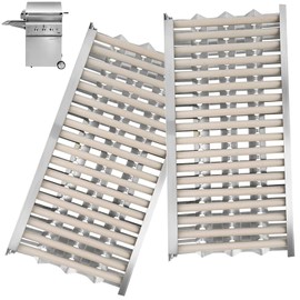 PETKAO Radiant Tray with Ceramic Rod Replacement for DCS BBQ Grill Parts, Stainless Steel Heat Shield/Grill Heat Deflector for DCS 27DBQ, 36DBQ, 48DBQ, BGA27, BGA36, BGB36, BGB48, DCS48DS-BQRN, 2PCS