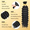 LPARMJIT Deep Wave Bulk Hair for Braiding, 18 Inches, 2