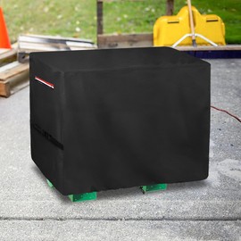 Heavy-Duty Waterproof & Dustproof Cover for Stationary Air Compressor Generators with Handle, Buckles and Bottom Drawstring Design (Compatible with Most Portable Air Compressor Models)