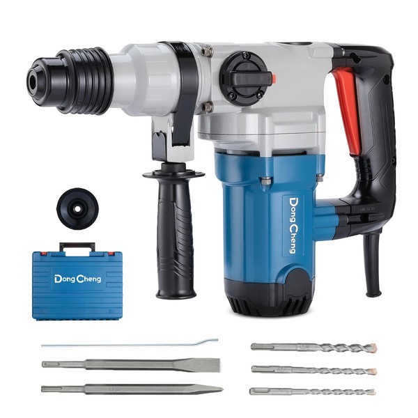 Dong Cheng 1-1/8 Inch SDS-Plus Rotary Hammer Drill with Safety