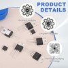 sourcing map 20 Pcs Bidirectional Thyristor BT138-600E TO-220 600V 12A