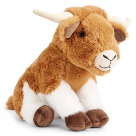Zappi Co Leonardo the Longhorn Plush Toy (22cm) Texas Longhorn - Soft, Cuddly, 100% Recycled - Wild West Wonder
