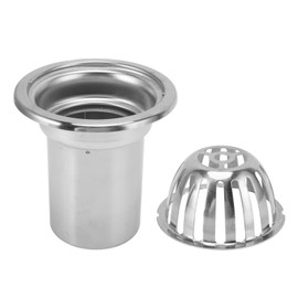 Outdoor Roof Floor Drain, Stainless Steel Anti Blocking Drain Strainers Dome Floor Drain Filter for Outdoor Yard Balcony Home Bathroom (3in)