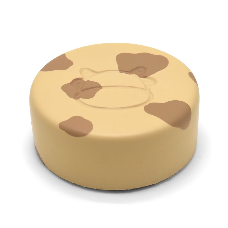 Kiibru 低反発 ミルクタブレット丸 スクイーズ 食物おもちゃ 12CM 柔らかい 減圧グッズ ストレス解消グッズ(コーヒー色)