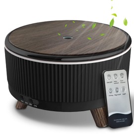 500ML Humidifiers for Bedroom Decor,Diffusers for Essential Oils Large Room,Aromatherapy Diffuser Cool Mist Scent Diffuser,7 Colors Lights 3 Mist Modes with R/C for Home Office Gifts Wood Color