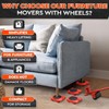 Furniture Lifter Tool & Furniture Moving Sliders Set 360° Rotating