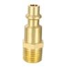 sourcing map High-Flow Plug, Brass Quick Coupler Plug Air Hose