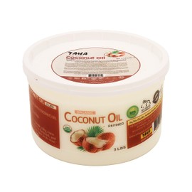 TAHA Natural Coconut Oil, Refined, All-in-One Nourishment for Hair & Body, Protecting & Moisturizing, Great for Sensitive Skin, Neutral Scent, 48 Oz