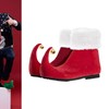 Perfeclan Red Elf Shoes Comfortable Elf Slippers Shoes for Festive