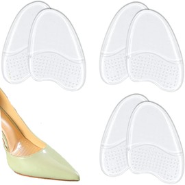 LeTradeJP Toe Insole 0.16 inch (4 mm) Thick Luxor Anti-Slip Pat Preventing Stuffiness Adjustment Shock Absorption Pressure Dispersion Elastic Toe Sole Protective Insoles High Hisole Transparent Shoes