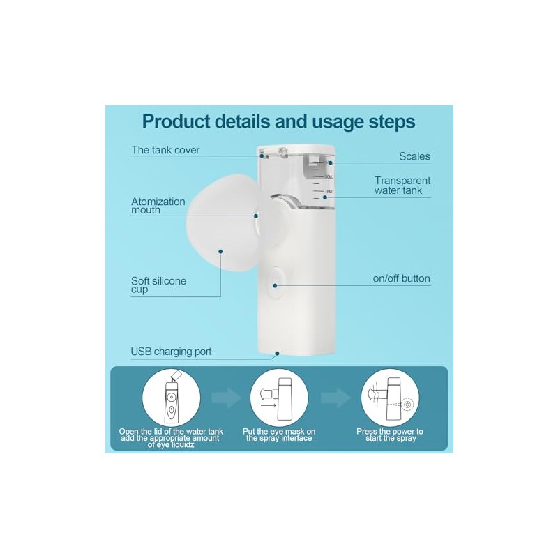 Portable Nano Mist Humidifier - Eye & Face Moisturizer