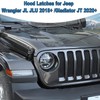PDKLIN for Jeep JL Hood Latch Hood Catch with Lock