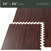 Forest Floor 5/8 Inch Thick Printed Foam Tiles, Premium Wood